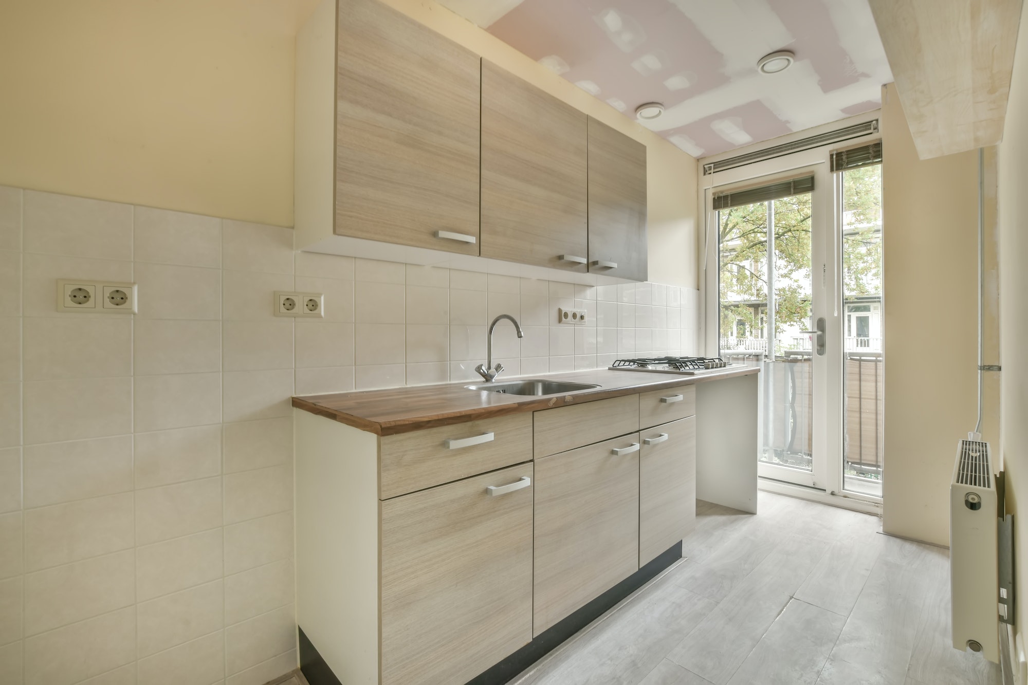 Kitchen during renovation